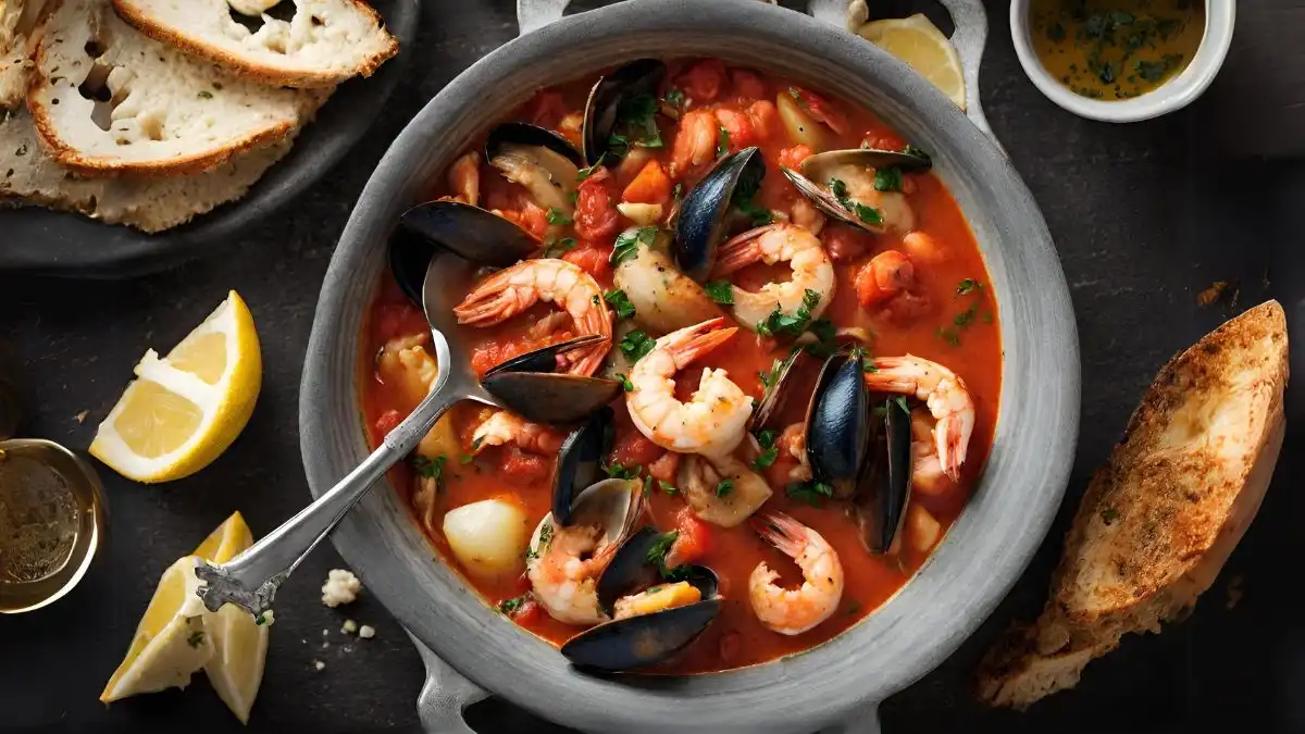 Saboreando los sabores de la cocina española 6 Guiso de marisco mediterráneo