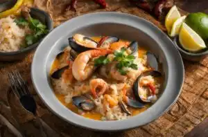 Receta de Guacho de Mariscos: Una sinfonía de mariscos panameños